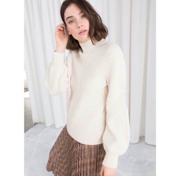 *sold* & Other Stories Balloon Sleeve Sweater - Picture 2 of 5